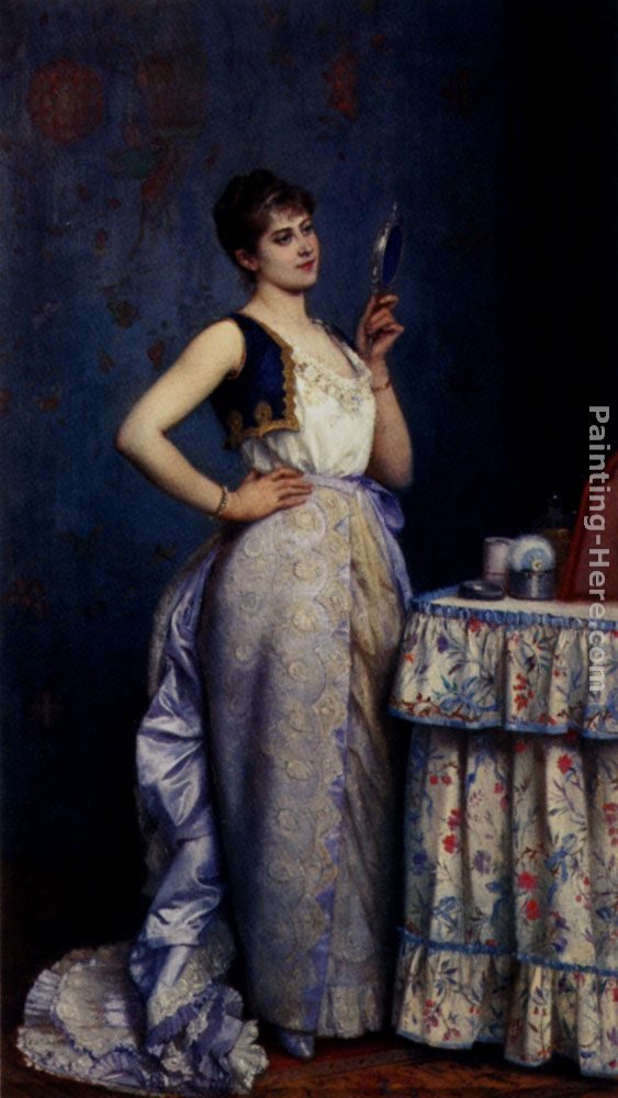 Auguste Toulmouche Preparing For The Ball